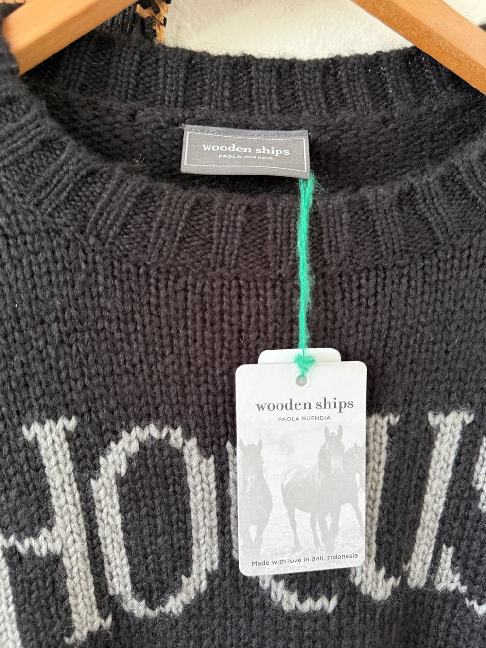 Wooden Ships Hocus Pocus Wool Mohair Knit Sweater Size X/S NWT Halloween Fall - Picture 9 of 10